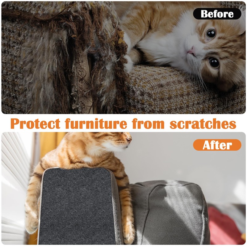 Cat Scratch Furniture Protector - 40" x 15.8" Trimmable Self-Adhesive