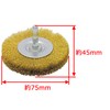 Takagi PRO ZONE Hex Shaft Wheel Wire Brush, Brass Wire,