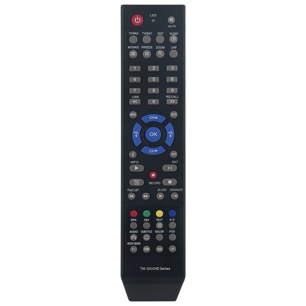 VINABTY TM-5000HD SERIES Replaced Remote controller fit for Technomate TM-5402