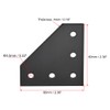 sourcing map L Shape Outside Joining Plate, 60mm x 60mm