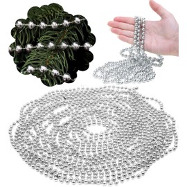 Christmas Bead Garland Tree Room Decoration – 30Feet, DIY Craft Jewelry Making, Bridal Bouquet, Party Decor, Table Decoration Holiday Garland