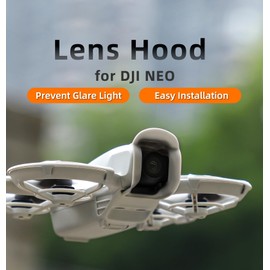 FSIDIWT Lens Hood for DJI Neo Accessories, Anti-Glare Lens Cover Camera Gimbal Guard Protector for DJI Neo Drone (Black)
