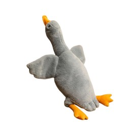 OPHRBU Goose Plush Toy Pillow, Soft and Fluffy swan Stuffed Animal Pillow, Gift for Kids and Friends. 1piece (Grey 19.8 inches)