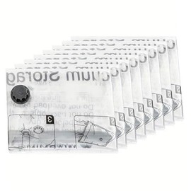 SpaceAid 8 Pack Jumbo Vacuum Storage Bags, Space Saving Sealer Bags for Clothes, Pillows, Comforters, Blankets, Bedding