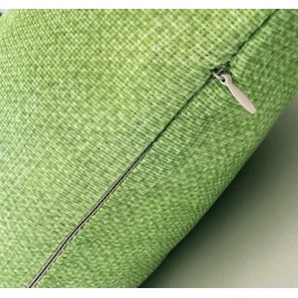 Light green throw pillows Decorative pillowcase Waterproof Cushion Cover Square 65x65 cm , for Tent Park Garden Throw Pillow Case Outside Bench Patio Couch Balcony Sofa Living Room, 26"x26" Set of 2