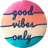 Good Vibes Patch Iron On/Sew On, 3 inches - Fully