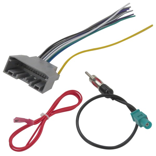 Radio Wiring Harness with Antenna Adapter Fit for Dodge Charger