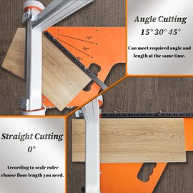 NAACOO 13In Laminate Floor Cutter with Wheel, 13MM Vinyl Plank Cutter