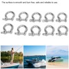 10pcs Bow Shackle Stainless Steel High Hardness D-Ring Anchor for