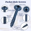 Pocket Hole Screws #8 x 1-1/2", Goobetter 100 Pcs Pocket