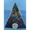 Indigo Blue Tall Large Pyramid Orgone Generator Energy Accumulator Perfect