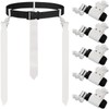 Junkin 6 Players Flag Football Belts and Flags Set Adjustable