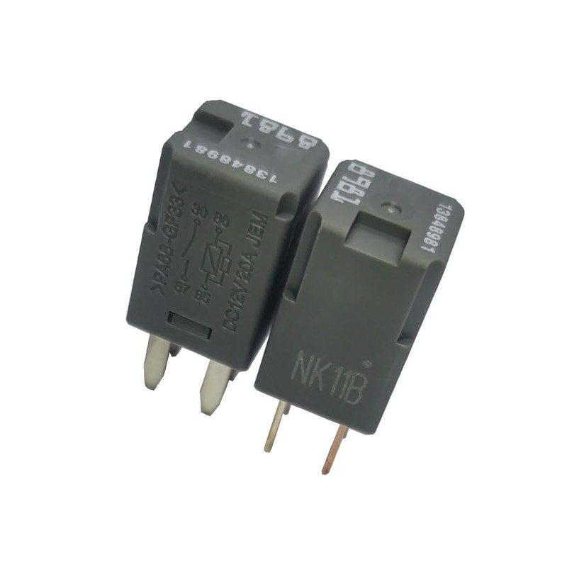 2Pcs 13848981 PA66-GF33 DC12V 20A 4 pin Power Relay Compatible