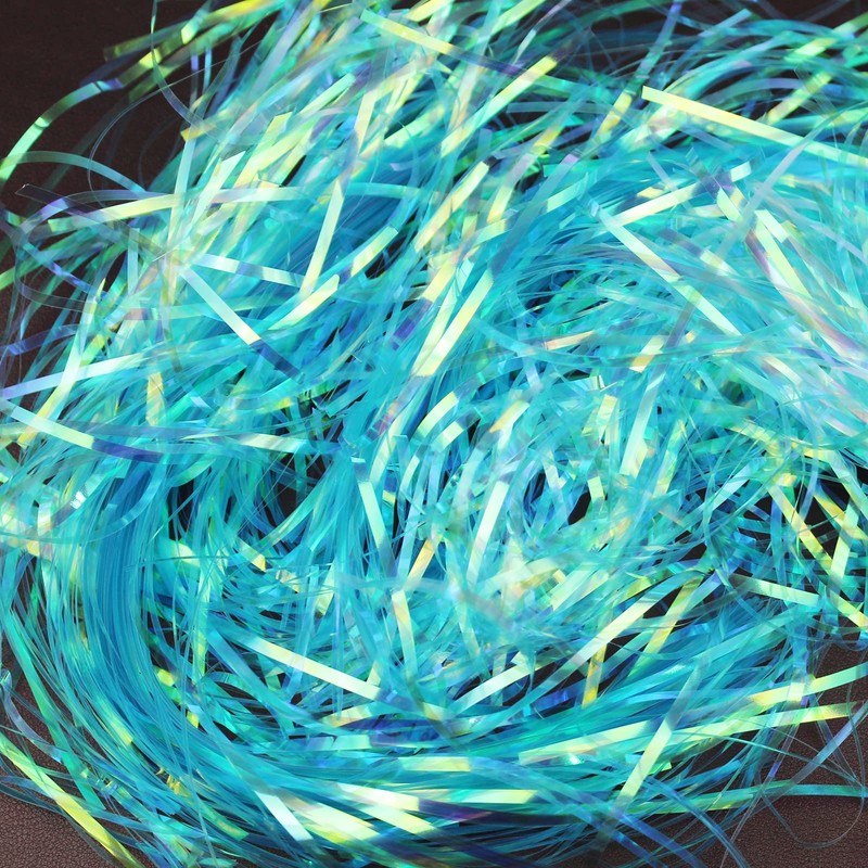 Goodma 250 Grams Shiny Iridescent Film PP Hamper Shreds &