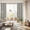 ChrisDowa 100% Blackout Greyish Beige Solid Curtains 72 Inches Long