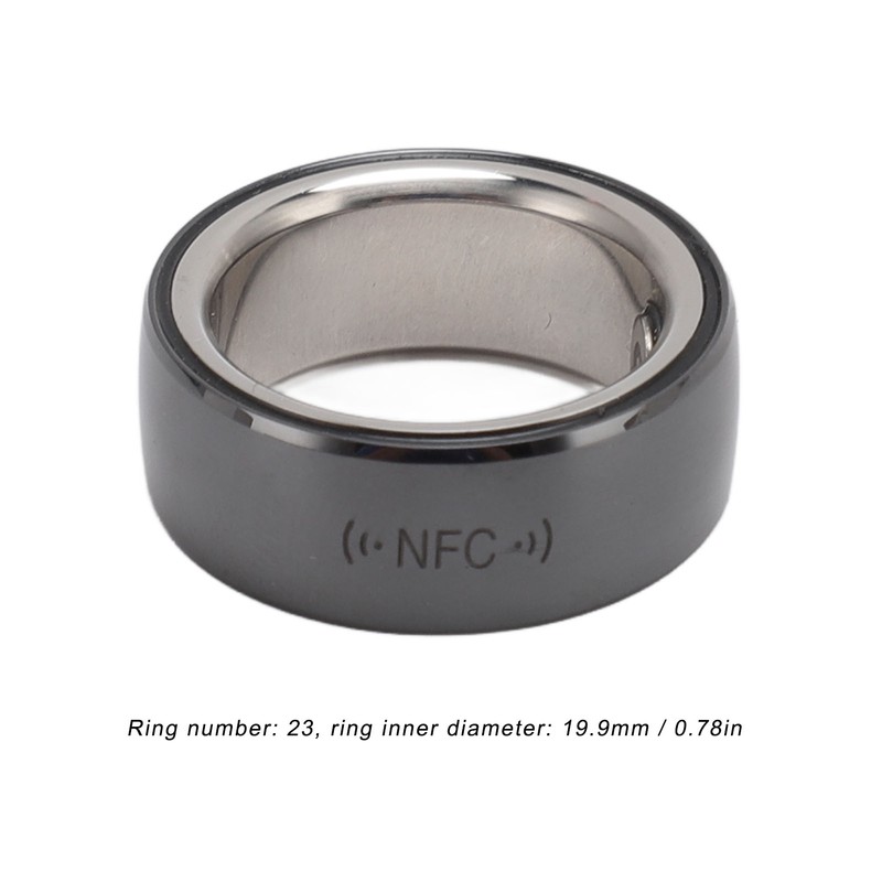 Smart Ring Sleep Fitness Tracker IP68 Waterproof Ceramic NFC Ring