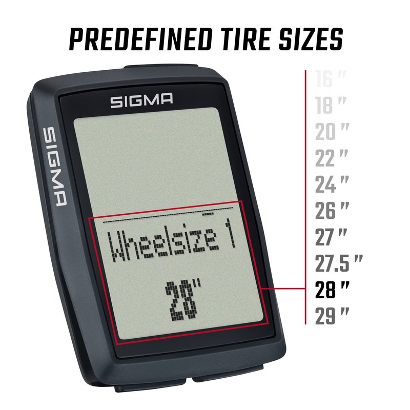 SIGMA SPORT BC 14.0 WL CAD Wireless Bicycle Computer with