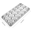 Stainless Steel Ice Cube Trays, 4 Pack with 72 Round