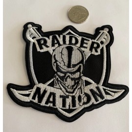 Unbranded VEGAS RAIDERS VINTAGE STYLE IRON ON EMBROIDED PATCH  4.5”x 4” AWESOME!!