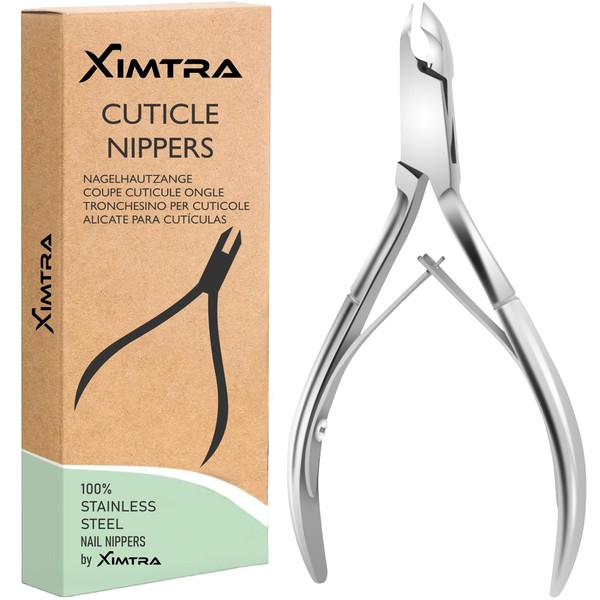XIMTRA Cuticle Cutter Professional Stainless Steel 10cm with 4mm Cutting