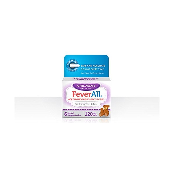 FEVERALL CHILD SUPPOS 120 MG Size: 6