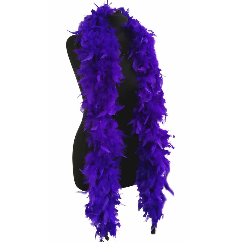 Luxury Purple Feather Boa - 80g - 180cm