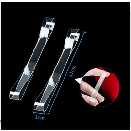 Yueser Clear Invisible Shoe Laces, 20 Pairs Women Transparent Removable Shoe Laces Anti-Loose Shoelaces Accessories for High Heels for Loose Shoes Dance High Heels Mules, pink