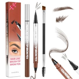 Lapiz de Cejas, 2 en 1 Lápiz de Cejas para Mujer,  Resistente al Agua de Larga Duración, Lápiz de Cejas de Doble Punta, Crea una Forma de Ceja...     