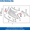 OAUTOO 20pcs Grille Assembly Trim Molding Clip 90467-08229 fits Toyota
