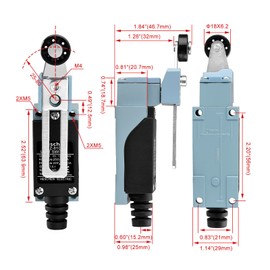 Heschen Limit Switch TZ-8108 Adjustable Roller Lever 10A 250VAC SPDT Momentary for CNC Router Plasma