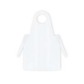 Meditrade Disposable Polyethylene Apron Blocked Individually Tear Off LDPE White Pack of 50 Size 125 x 81 cm