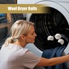 Felted Wool Dryer Ball Anti Static Wool Ball, 6Pcs Natural