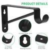 Small Shelf and Rod Brackets, 4 Pcs Closet Shelf &