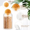 Suclain 5 Pack Storage Glass Jar Set Food Tank with