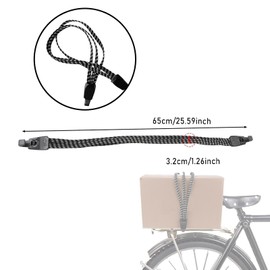 Bicycle Pannier Rack, 3 Pieces Pannier Rack, Mountain Bike Tie Down Strap with Hooks, Elastic Bicycle Pull Rope, Luggage Straps, Adjustable Motorcycle Tie Down Straps for Bicycles, Cars, Camping,