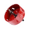 3.15 Inch / 80mm Hole Saw Red with Arbor and