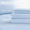 USXIBEI Twin Size 3 Piece Bed Sheet Set - Ultra