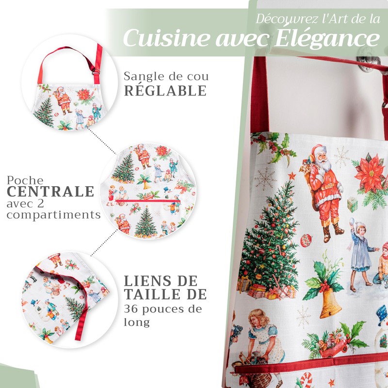 Maison d' Hermine Chromo 100% Cotton 1 Piece Kitchen Apron