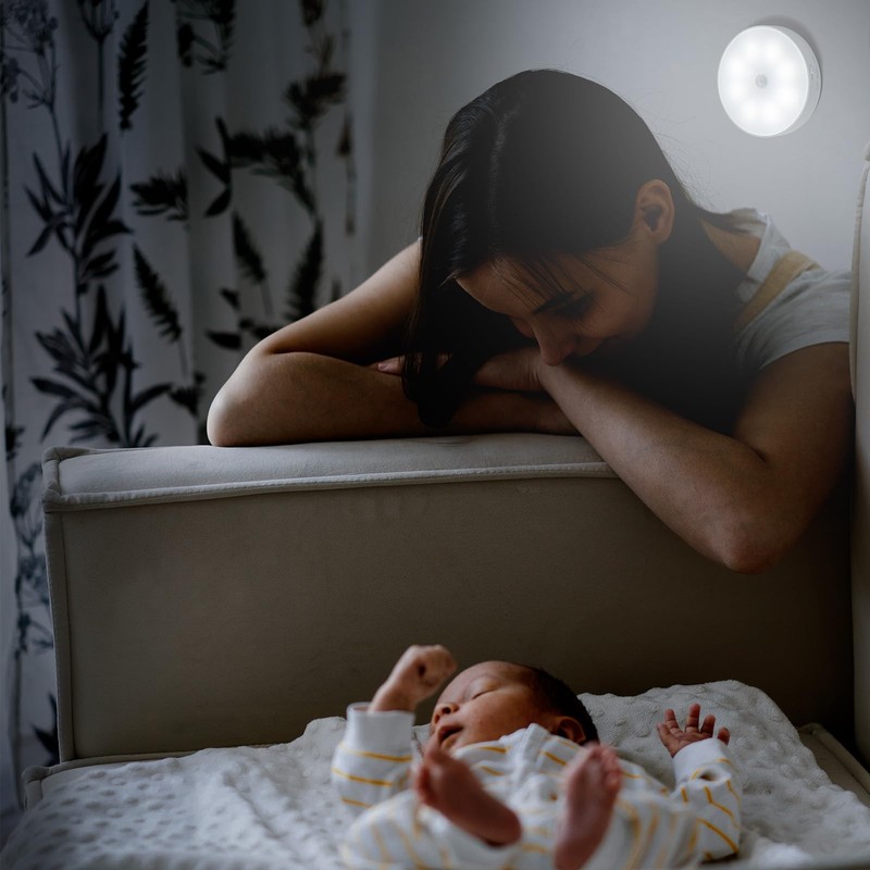 DWEPTU Motion Sensor Night Light 2 Pack LED Night Lights,