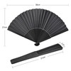 faburo 4 x Folding Bamboo Fan Classic Small Folding Fan