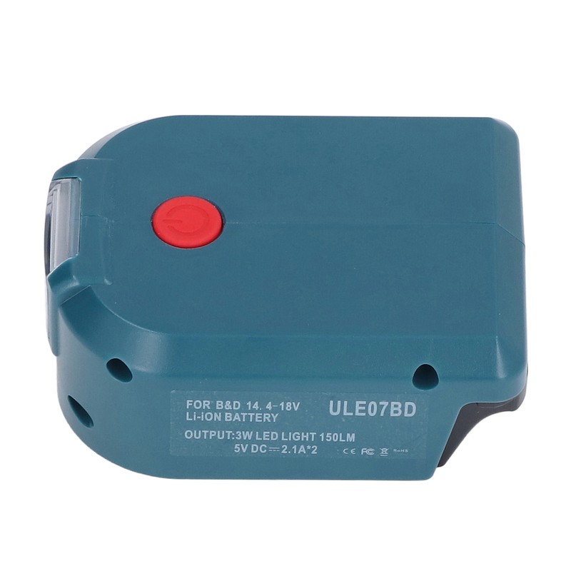 Battery Power Adapter Power Tool 2 USB LED Mobile Lights