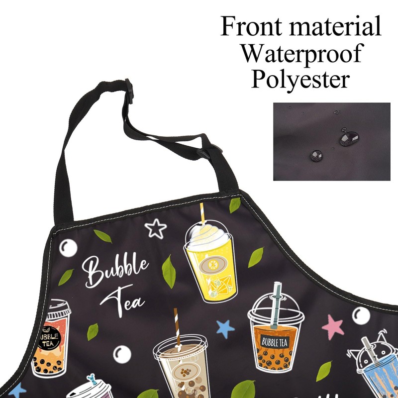 FUSTMW Bubble Tea Apron Bubble Tea Lover Gifts Boba Tea