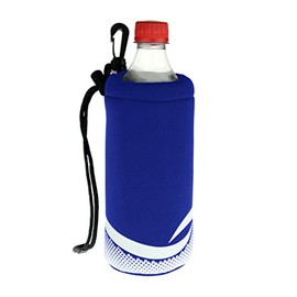 ProActive Sports Neoprene Bottle Holder with Drawstring and Bag Clip for 16-20oz Bottles