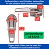 Endless Zipper, 330 cm Total Length, Size #5, Grey, Non-Separable,
