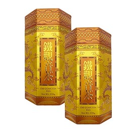 WaNaHong Loose Leaf Tea (Oolong, Jasmine, Premium Green Tea, Tie Guanyin, Puer) (250g x2 Tins) (Tie Guanyin 鐵觀音茶)