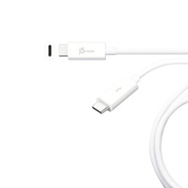 j5create USB Type-C Cable USB Type C to Type C | USB 2.0 (480 Mbps) | Supports USB 2.0 (480 Mbps) | Length 3ft (90CM) | Compatible with USB Type C Devices
