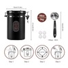 ROCKY&CHAO Coffee Canister Airtight Stainless Steel 2.8 L Coffee Beans