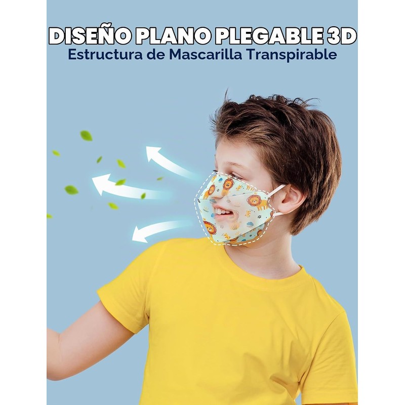 Mascarillas KF94 para niños – Pack de 50 NiHealth