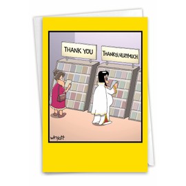 3757 ThankYa Unique Hilarious Thank You Card with Envelope