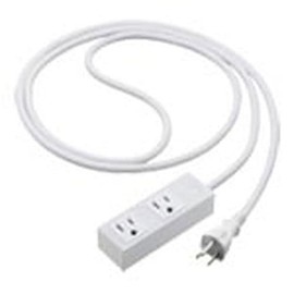 Panasonic WCHS2532MW S-OA Tap, Grounding 15A, 2 Openings, Matte White, 3 m Cord Included, Magnet Included